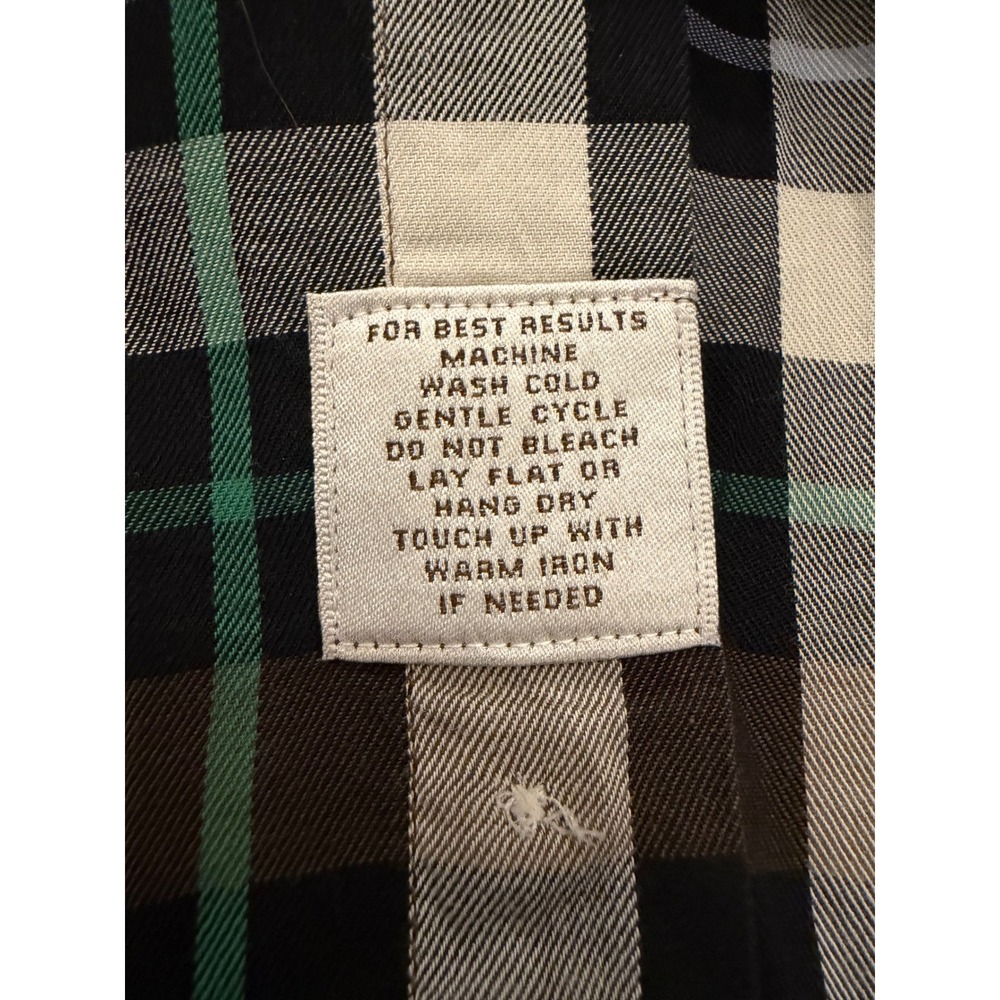 Peter Millar Button Down Shirt Mens XXL Brown Plaid Long Sleeve Cotton - Picture 4 of 6
